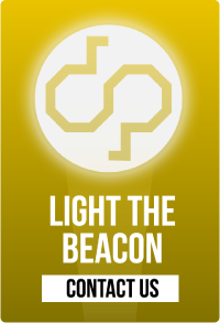 Digitalpaint's light the beacon and contact us button